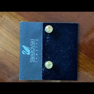 Swarovski Yellow Stud Earrings